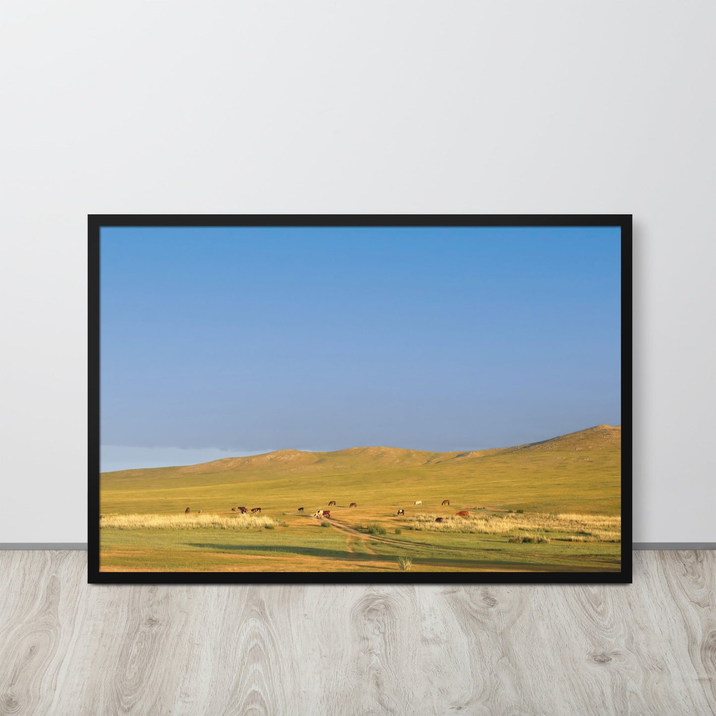 Poster - Steppe on a calm morning, Mongolia Young Han Song artlia