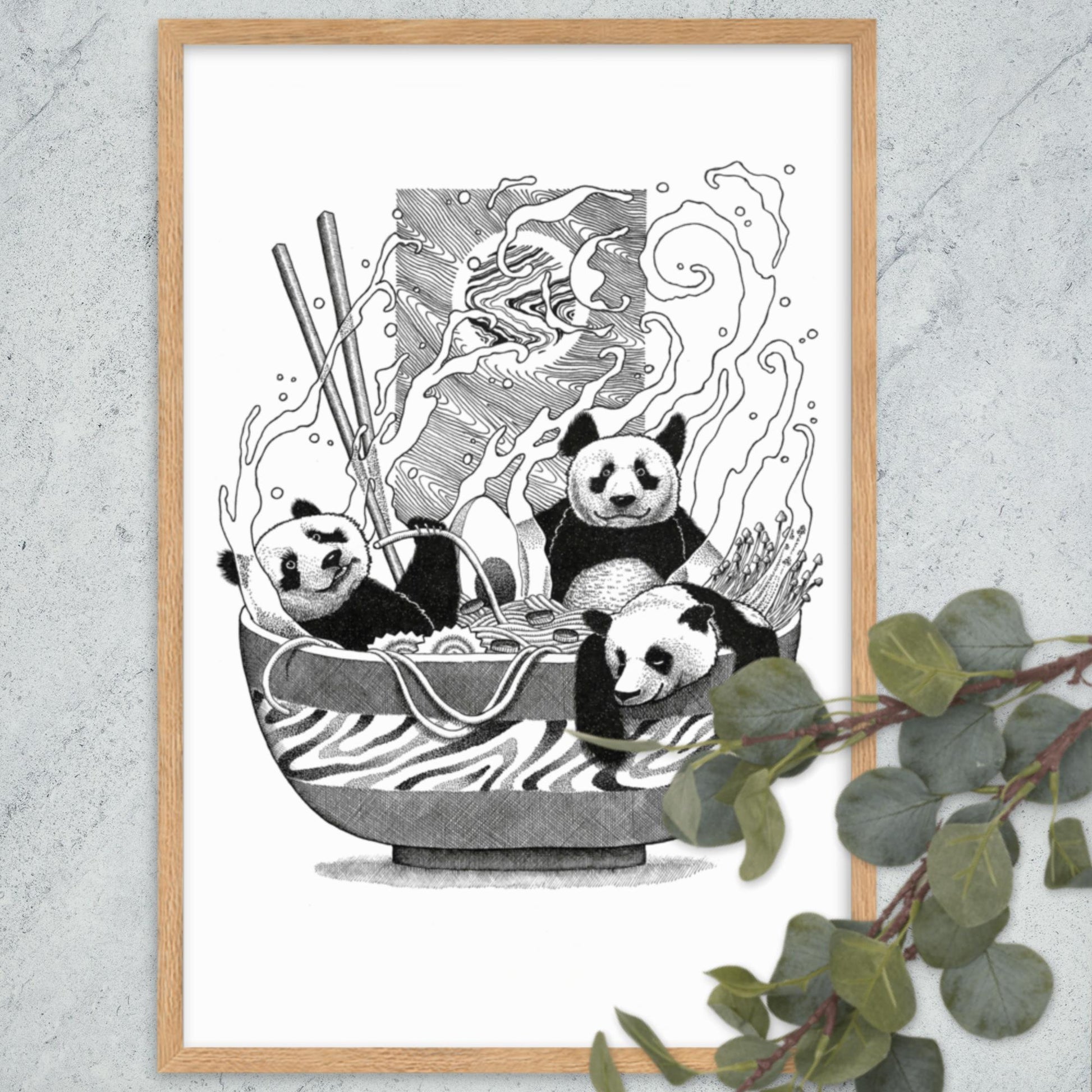 Poster - Panda Ramen Pavel Illustrations artlia
